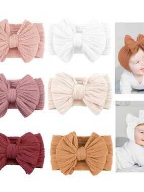 LALAURA Baby Girl Bow Headbands 6pc